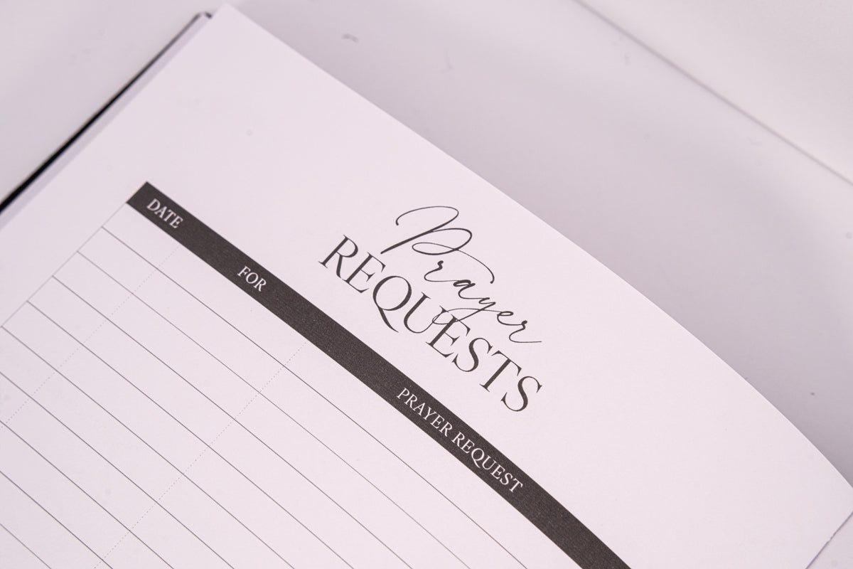 2026 Black Linen Lay-Flat Restored Planner